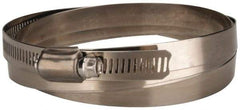 Value Collection - SAE Size 270, 15-3/8 to 17-3/8" Diam, Stainless Steel Worm Drive Clamp - 1/2" Wide, Material Grade 201 - Strong Tooling