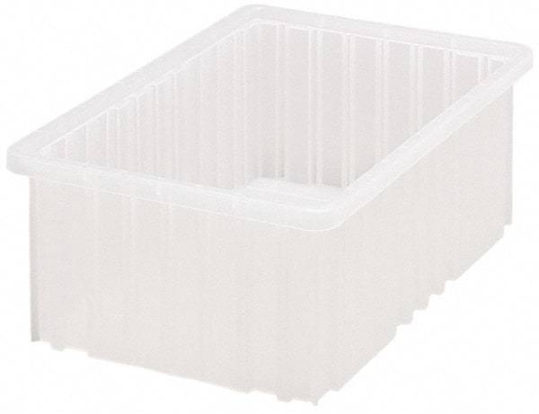 Quantum Storage - Clear Polypropylene Dividable Container - Stacking, 16-1/2" Long x 10.9" Wide x 6" High - Strong Tooling