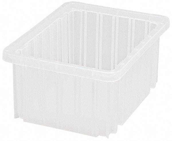 Quantum Storage - Clear Polypropylene Dividable Container - Stacking, 10.9" Long x 8.3" Wide x 5" High - Strong Tooling