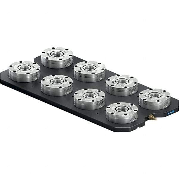 Schunk - NSL Manual CNC Quick Change Clamping Module - 8 Module Center, Top Mount, 7,500 kN Retention Force, 6 bar (87 Lb/Sq In) Unlocking Pressure, 0.005mm Repeatability - Strong Tooling