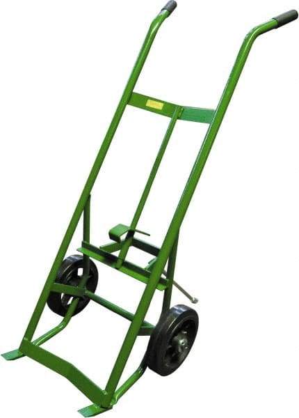 Fairbanks - 1,000 Lb Load Capacity, 30 & 55 Gal Drum Hand Truck - 24" Wide x 58" High, 2 Steel Wheels - Strong Tooling