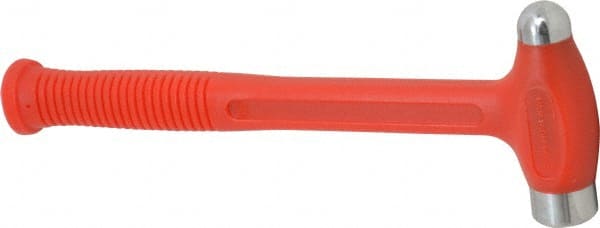 Paramount - 16 oz Head 1-15/64" Face Diam Polyurethane Ball Pein Dead Blow Hammer - Strong Tooling