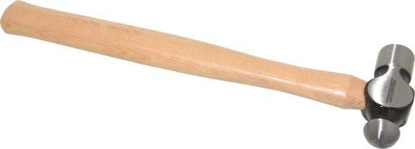 Paramount - 1/2 Lb Head Ball Pein Hammer - Wood Handle, 11-3/4" OAL - Strong Tooling