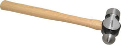 Paramount - 3 Lb Head Ball Pein Hammer - Wood Handle, 16-1/2" OAL - Strong Tooling