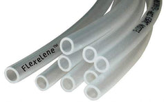 Made in USA - 1/2" ID x 3/4" OD, 1/8" Wall Thickness, 100' Long, Polyethylene Tube - Transparent Clear, 80 Max psi, 92 Shore A Hardness, -40 to 170°F - Strong Tooling