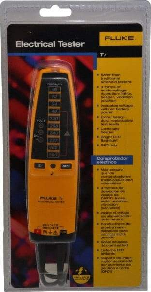 Fluke - 12 VAC/VDC to 600 VAC/VDC, Voltage Tester - LCD and LED Display, +/-2% Basic DC Accuracy, AAA Power Supply - Strong Tooling