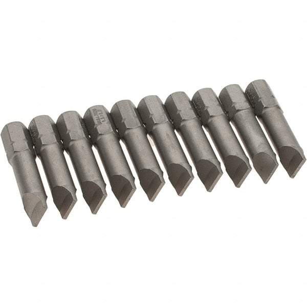 Wiha - Slotted Screwdriver Bits Reversible: NonReversible Blade Width (Inch): 5/16 - Strong Tooling