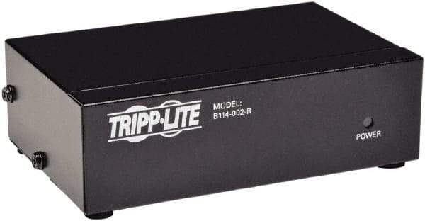 Tripp-Lite - Video Splitter with Signal Booster - HD15 Connector, Black, Use with Monitors - Strong Tooling