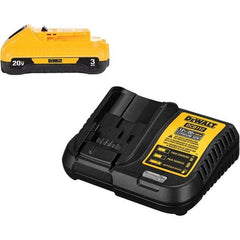 DeWALT - 20 Volt, 1 Battery Lithium-Ion Power Tool Charger - 30 min to 1 hr to Charge, 20 Volt MAX Batteries Power Source, Battery Included - Strong Tooling