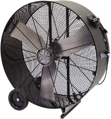 TPI - 36" Blade, Direct Drive, 1/3 hp, 6,500 & 5,400 CFM, Floor Style Blower Fan - 5.5 Amps, 120 Volts, 2 Speed, Single Phase - Strong Tooling