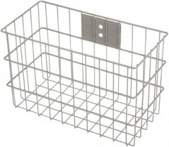 Marlin Steel Wire Products - 7" Deep, Rectangular Steel Wire Basket - 14" Wide x 9" High - Strong Tooling