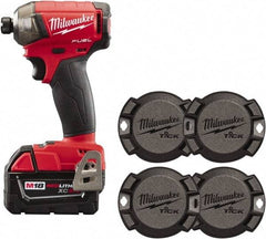 Milwaukee Tool - 18 Volt, 1/4" Drive, 450 In/Lb Torque, Cordless Impact Driver - 3000 RPM, Lithium-Ion Battery Included - Strong Tooling