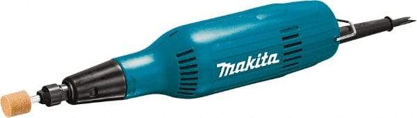 Makita - 1/4" Collet, 28,000 RPM, Inline Handle Electric Die Grinder - 120 Volts, 2 Amps, 8.2' Cord - Strong Tooling