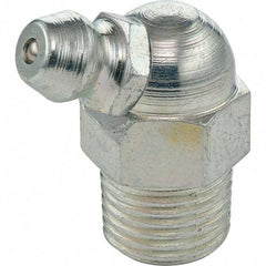 Umeta - 67° Head Angle, 1/8 PTF Stainless Steel Standard Grease Fitting - 7/16" Hex, 0.9531" Overall Height - Strong Tooling