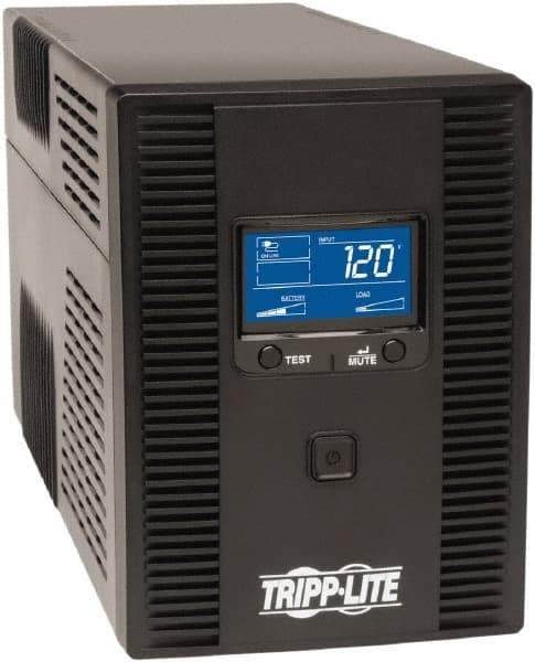 Tripp-Lite - 15 Amp, 1,500 VA, Tower Mount Line Interactive Backup Uninterruptible Power Supply - Backup 7-1/2 min with Full Load & 24 min with Half Load, 120 VAC Input & Output, 810 Watt Output, 1 Phases, 8 Outlets - Strong Tooling