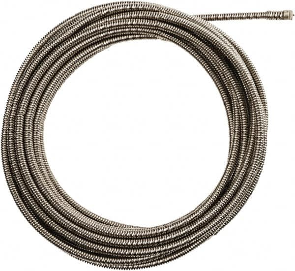 Milwaukee Tool - 3/8" x 25' Drain Cleaning Machine Cable - Inner Core, 1-1/4" to 2-1/2" Pipe, Use with Milwaukee M18 Drain Snakes - Strong Tooling