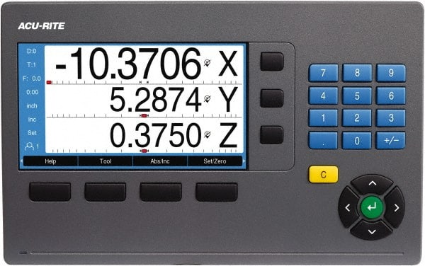 3 Axes, Milling, Lathe & Grinding Compatible DRO Counter Color TFT Display, Programmable Memory