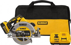 DeWALT - 20 Volt, 7-1/4" Blade, Cordless Circular Saw - 4,000 RPM, 1 Lithium-Ion Battery Included - Strong Tooling