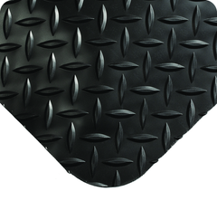 UltraSoft Diamond Plate Floor Mat - 3' x 5' x 15/16" Thick - (Black Diamond Plate) - Strong Tooling