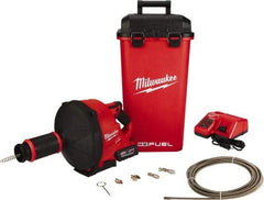 Milwaukee Tool - 18V Battery Battery Drain Cleaning Machine - For 3" Pipe, 35' Cable - Strong Tooling