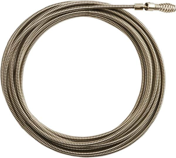 Milwaukee Tool - 1/4" x 25' Drain Cleaning Machine Cable - Inner Core Bulb Auger, 1-1/4" to 2-1/2" Pipe, Use with Milwaukee Drain Cleaning Tools - Strong Tooling