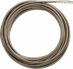 Milwaukee Tool - 5/16" x 35' Drain Cleaning Machine Cable - Inner Core, 1-1/4" to 2-1/2" Pipe, Use with Milwaukee Drain Cleaning Tools - Strong Tooling