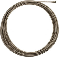 Milwaukee Tool - 3/8" x 50' Drain Cleaning Machine Cable - Inner Core, 1-1/4" to 2-1/2" Pipe, Use with Milwaukee Drain Cleaning Tools - Strong Tooling