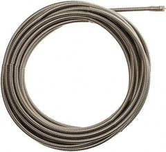 Milwaukee Tool - 3/8" x 35' Drain Cleaning Machine Cable - Inner Core, 1-1/4" to 2-1/2" Pipe, Use with Milwaukee Drain Cleaning Tools - Strong Tooling