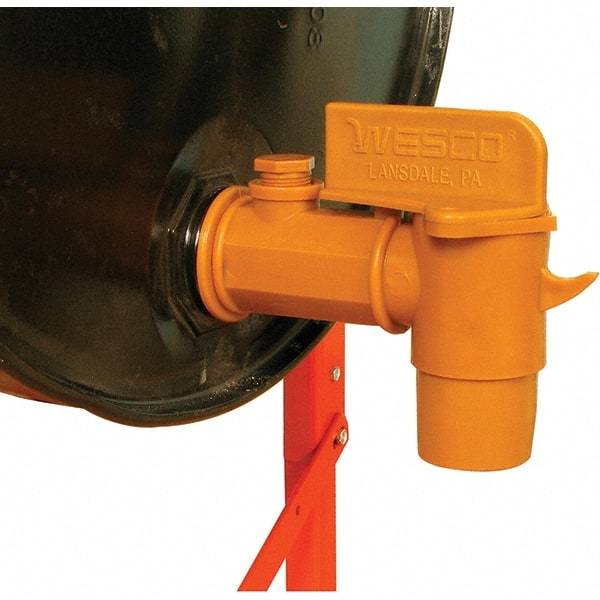 Wesco Industrial Products - 2" NPT Plastic Rigid Drum Faucet - FM Approved, No Arrester, Manual Closing, 8" Long Extension - Strong Tooling