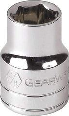 GearWrench - 1/4" Drive, Standard Hand Socket - 12 Points, Alloy Steel, Full Polish Finish - Strong Tooling