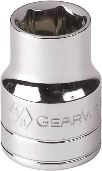 GearWrench - 3/16", 1/4" Drive, Standard Hand Socket - 6 Points, Alloy Steel, Full Polish Finish - Strong Tooling