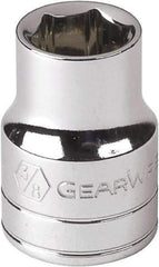 GearWrench - 7/16", 1/4" Drive, Standard Hand Socket - 12 Points, Alloy Steel, Full Polish Finish - Strong Tooling