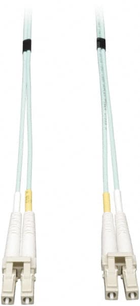 Tripp-Lite - 65' Long, LC/LC Head, Multimode Fiber Optic Cable - Aqua, Use with LAN - Strong Tooling