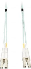 Tripp-Lite - 82' Long, LC/LC Head, Multimode Fiber Optic Cable - Aqua, Use with LAN - Strong Tooling