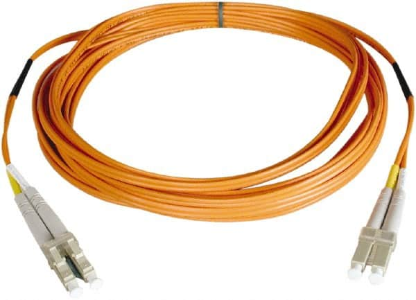 Tripp-Lite - 50' Long, LC/LC Head, Multimode Fiber Optic Cable - Aqua, Use with LAN - Strong Tooling