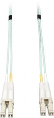 Tripp-Lite - 26' Long, LC/LC Head, Multimode Fiber Optic Cable - Aqua, Use with LAN - Strong Tooling