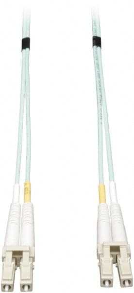 Tripp-Lite - 23' Long, LC/LC Head, Multimode Fiber Optic Cable - Aqua, Use with LAN - Strong Tooling