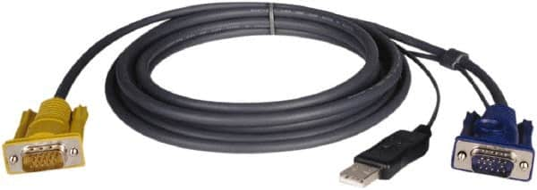 Tripp-Lite - 19' Long, HD15, HD15/USB A Computer Cable - Black, Male x Male x Male - Strong Tooling