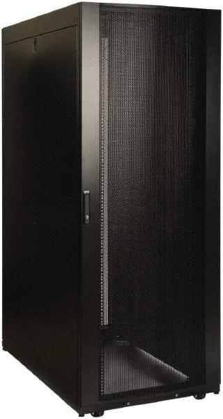 Tripp-Lite - 23.63" Overall Width x 42" Rack Height x 50.89" Overall Depth Data Cable Enclosure - 3,000 Lb Capacity, Black - Strong Tooling