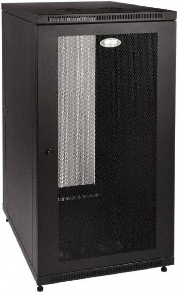 Tripp-Lite - 24.2" Overall Width x 24" Rack Height x 34.06" Overall Depth Data Cable Enclosure - 3,000 Lb Capacity, Black - Strong Tooling