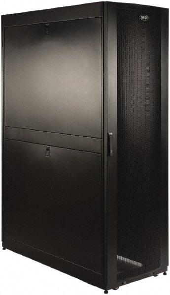 Tripp-Lite - 23.63" Overall Width x 45" Rack Height x 50.89" Overall Depth Data Cable Enclosure - 3,000 Lb Capacity, Black - Strong Tooling