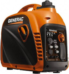 Generac Power - 7 hr Half Load Time, 1 kW, Pull Start, Gasoline Portable Power Generator - 1.2 Gal Tank, 19.7" Long x 11.4" Wide x 17.9" Deep, 80 cc Engine - Strong Tooling