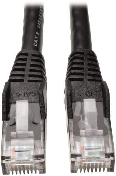 Tripp-Lite - Cat6, 24 AWG, 8 Wires, 550 MHz, Unshielded Network & Ethernet Cable - Black, PVC, 5' OAL - Strong Tooling