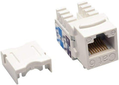 Tripp-Lite - Punch Down Keystone Jack - RJ45 Connector, White, Use with Cat5e Cable - Strong Tooling