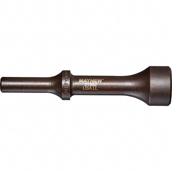 Mayhew - 1" Head Width, 4-1/4" OAL, Pneumatic Hammer - Round Drive, Round Shank, Steel - Strong Tooling