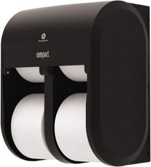 Georgia Pacific - Coreless Four Roll Plastic Toilet Tissue Dispenser - 11-3/4" Wide x 13-1/4" High x 6.9" Deep, Black - Strong Tooling