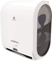 Georgia Pacific - Hands Free, Plastic Paper Towel Dispenser - 17.3" High x 14.7" Wide x 9-1/2" Deep, 1 Roll with Stub 10", White - Strong Tooling