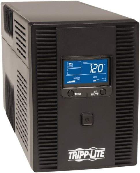 Tripp-Lite - 15 Amp, 1,300 VA, Tower Mount Line Interactive Backup Uninterruptible Power Supply - Backup 10 min with Full Load & 28 min with Half Load, 120 VAC Input & Output, 720 Watt Output, 1 Phases, 6 Outlets - Strong Tooling