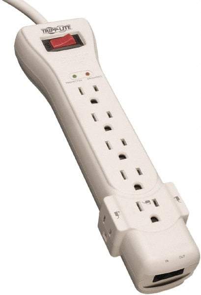 Tripp-Lite - 7 Outlets, 120 VAC15 Amps, 15' Cord, Power Outlet Strip - Floor, Keyhole Mount, 5-15 NEMA Configuration, 10.3" Strip - Strong Tooling