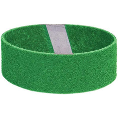 Norton - 3" Wide x 21" OAL, Aluminum Oxide Abrasive Belt - Aluminum Oxide, Medium, Nonwoven, Y Weighted Cloth Backing - Strong Tooling